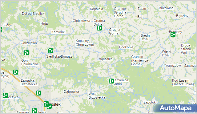 mapa Bączałka, Bączałka na mapie Targeo