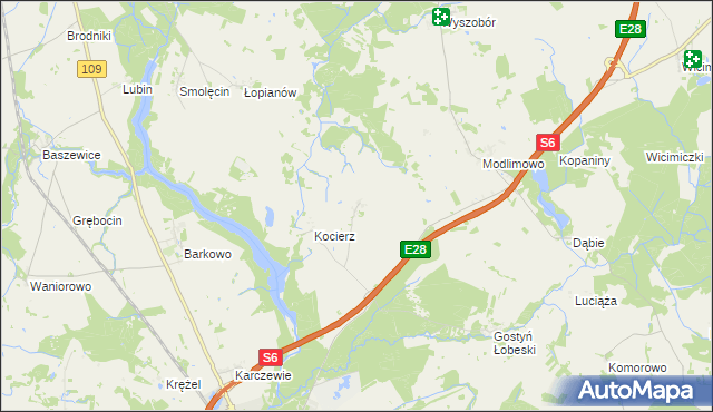 mapa Bądkowo gmina Płoty, Bądkowo gmina Płoty na mapie Targeo