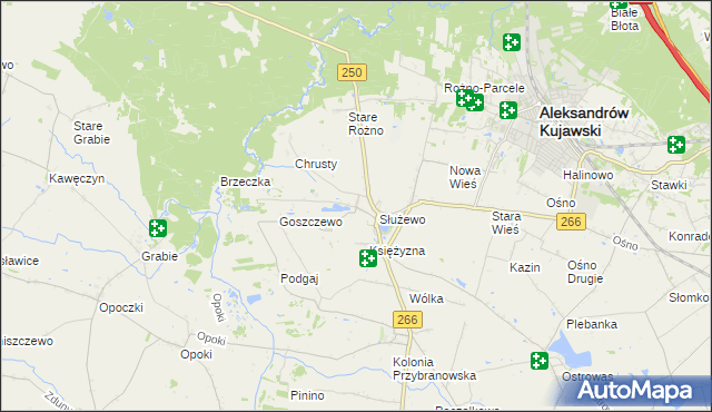 mapa Broniszewo gmina Aleksandrów Kujawski, Broniszewo gmina Aleksandrów Kujawski na mapie Targeo