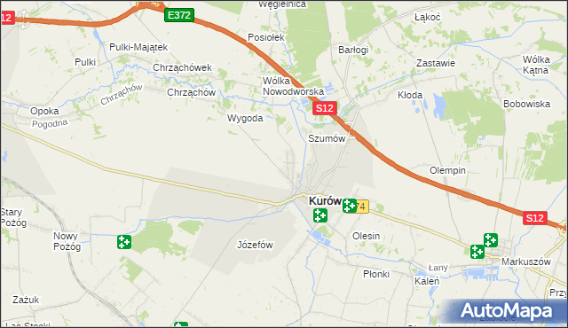 mapa Brzozowa Gać, Brzozowa Gać na mapie Targeo