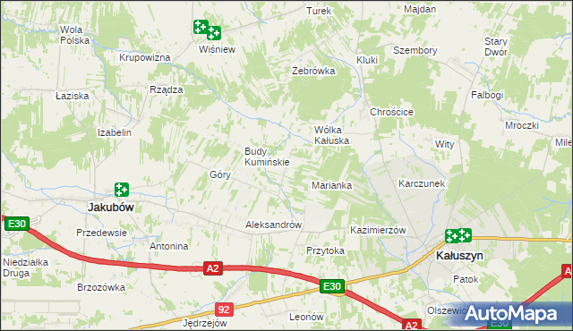 mapa Budy Przytockie, Budy Przytockie na mapie Targeo