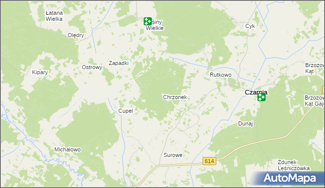 mapa Chrzonek, Chrzonek na mapie Targeo
