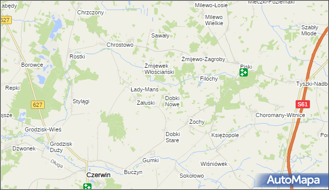 mapa Dobki Nowe, Dobki Nowe na mapie Targeo