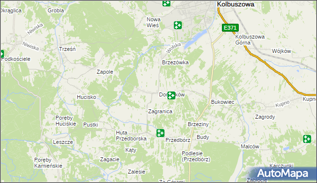 mapa Domatków, Domatków na mapie Targeo