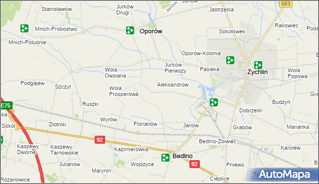 mapa Drzewoszki Wielkie, Drzewoszki Wielkie na mapie Targeo