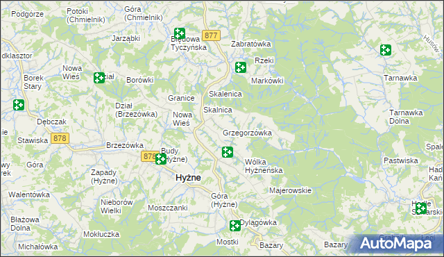mapa Grzegorzówka, Grzegorzówka na mapie Targeo
