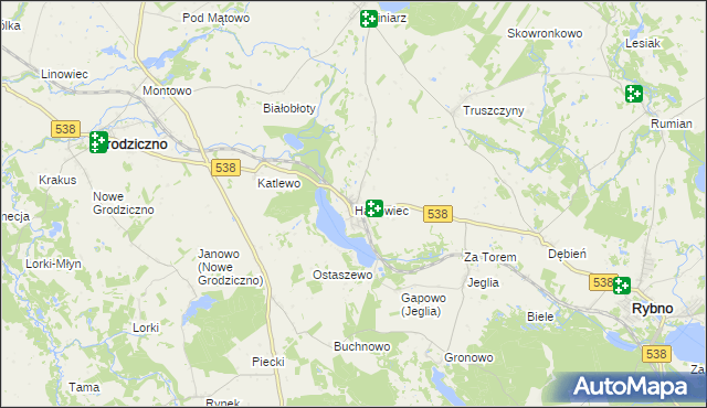 mapa Hartowiec, Hartowiec na mapie Targeo