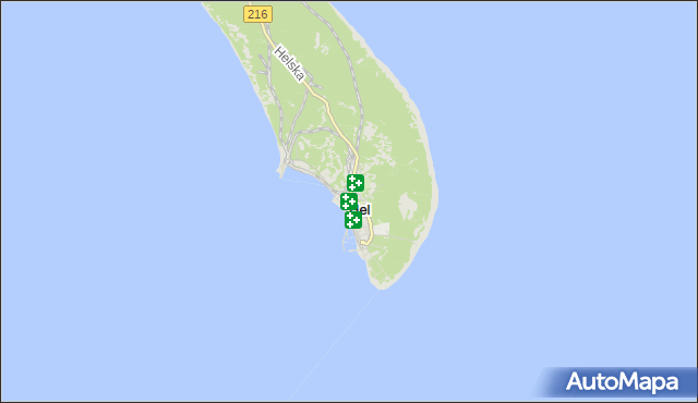 mapa Hel, Hel na mapie Targeo