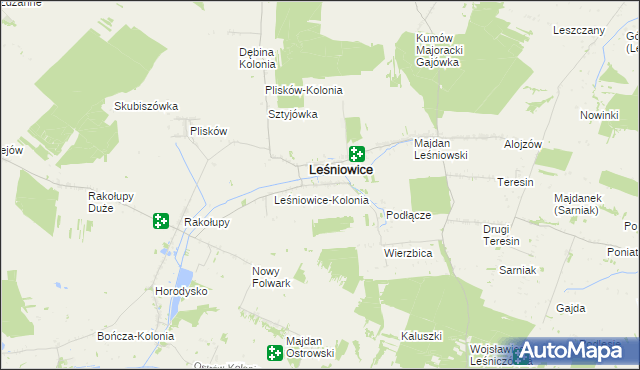 mapa Janówka gmina Leśniowice, Janówka gmina Leśniowice na mapie Targeo