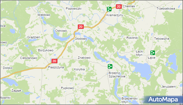 mapa Janowo gmina Lipnica, Janowo gmina Lipnica na mapie Targeo