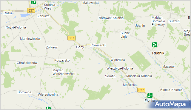 mapa Kaszuby, Kaszuby na mapie Targeo
