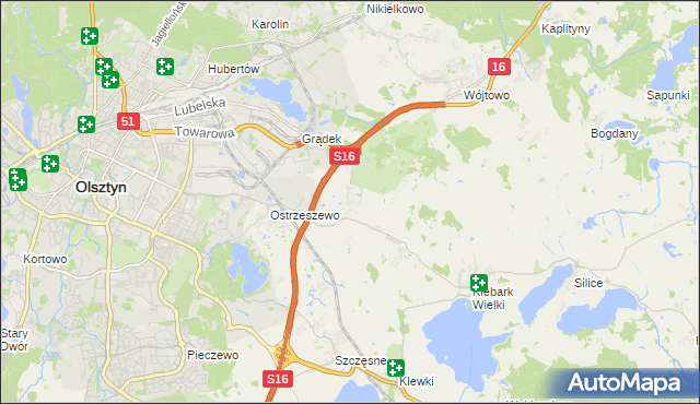 mapa Klebark Mały, Klebark Mały na mapie Targeo