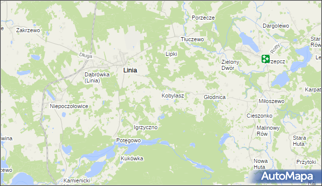 mapa Kobylasz, Kobylasz na mapie Targeo