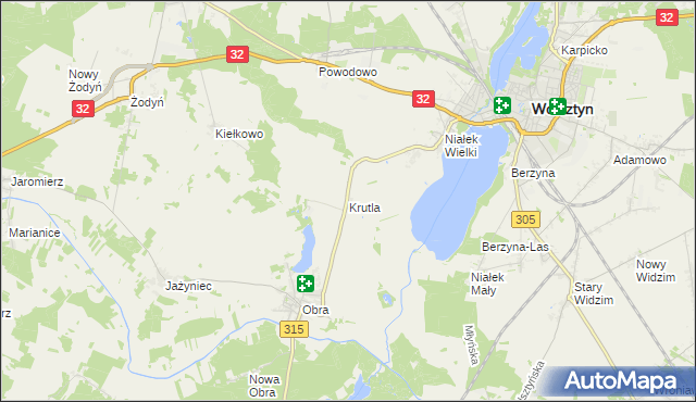 mapa Krutla, Krutla na mapie Targeo