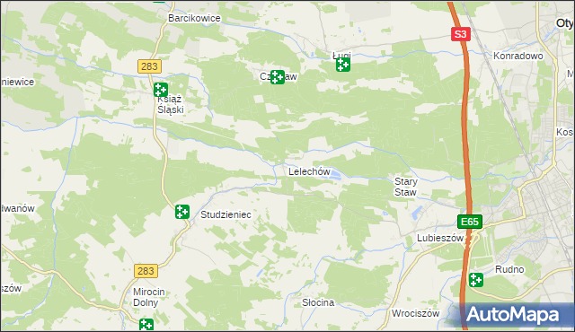 mapa Lelechów, Lelechów na mapie Targeo