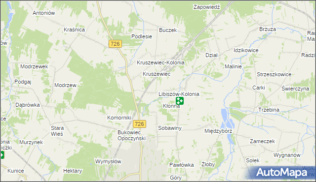 mapa Libiszów-Kolonia, Libiszów-Kolonia na mapie Targeo