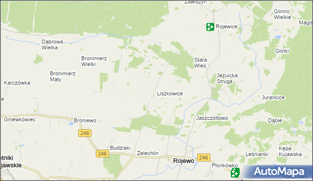 mapa Liszkowice, Liszkowice na mapie Targeo