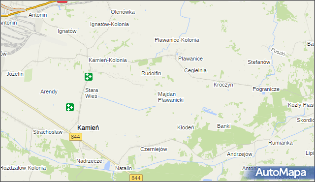 mapa Majdan Pławanicki, Majdan Pławanicki na mapie Targeo