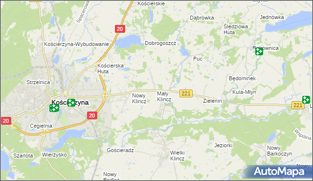 mapa Mały Klincz, Mały Klincz na mapie Targeo