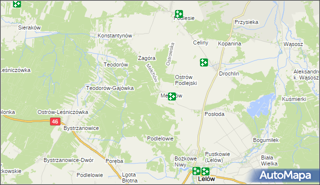 mapa Mełchów, Mełchów na mapie Targeo