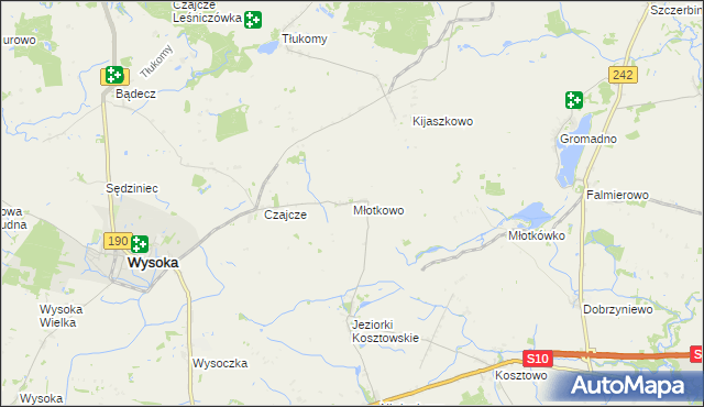 mapa Młotkowo, Młotkowo na mapie Targeo
