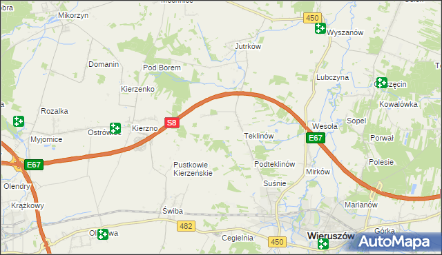 mapa Nawrotów, Nawrotów na mapie Targeo