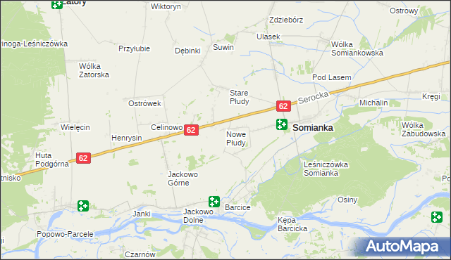 mapa Nowe Płudy, Nowe Płudy na mapie Targeo