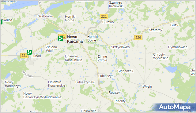 mapa Olszowy Kierz, Olszowy Kierz na mapie Targeo