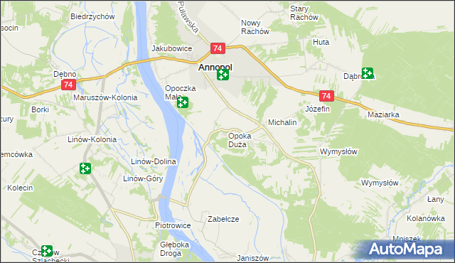 mapa Opoka Duża, Opoka Duża na mapie Targeo