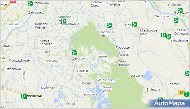 mapa Pojawie, Pojawie na mapie Targeo