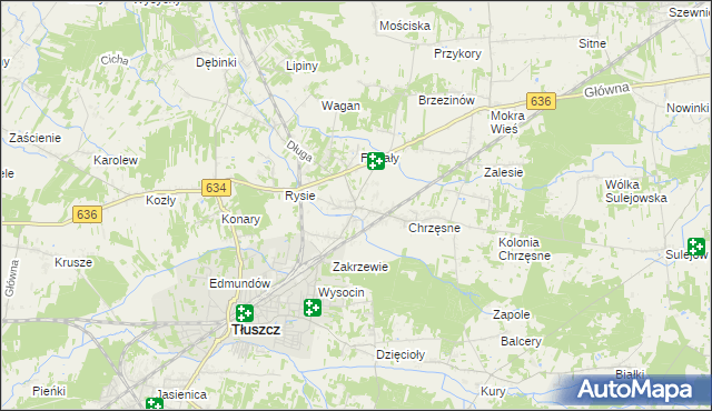 mapa Postoliska, Postoliska na mapie Targeo