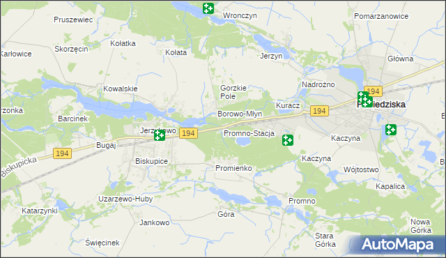 mapa Promno-Stacja, Promno-Stacja na mapie Targeo