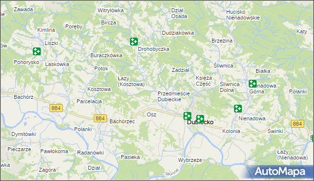 mapa Przedmieście Dubieckie, Przedmieście Dubieckie na mapie Targeo