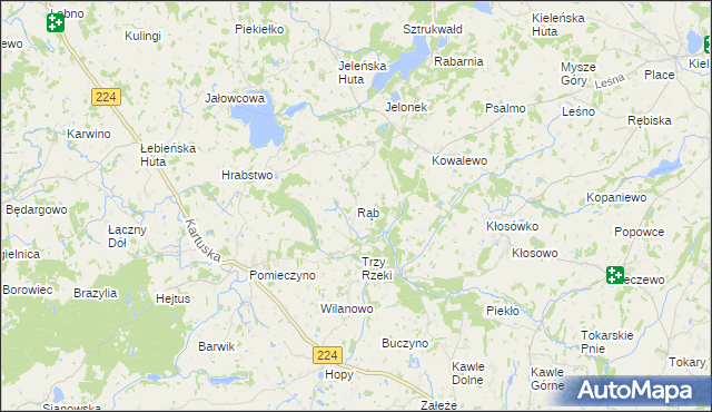 mapa Rąb, Rąb na mapie Targeo