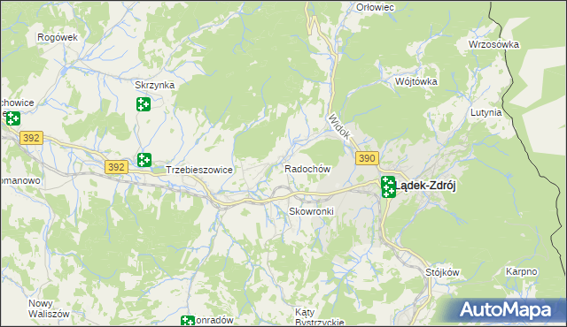 mapa Radochów, Radochów na mapie Targeo