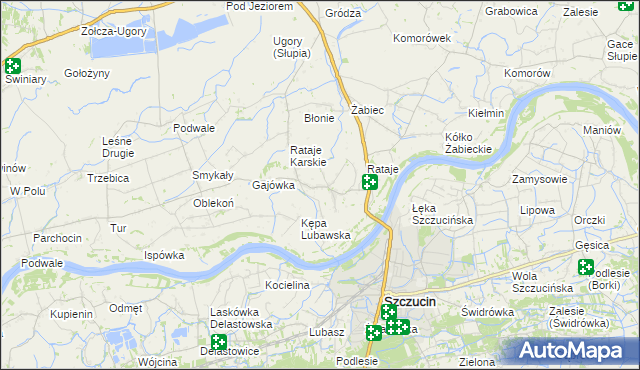 mapa Rataje Słupskie, Rataje Słupskie na mapie Targeo