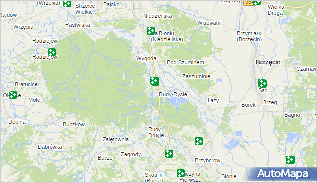 mapa Rudy-Rysie, Rudy-Rysie na mapie Targeo
