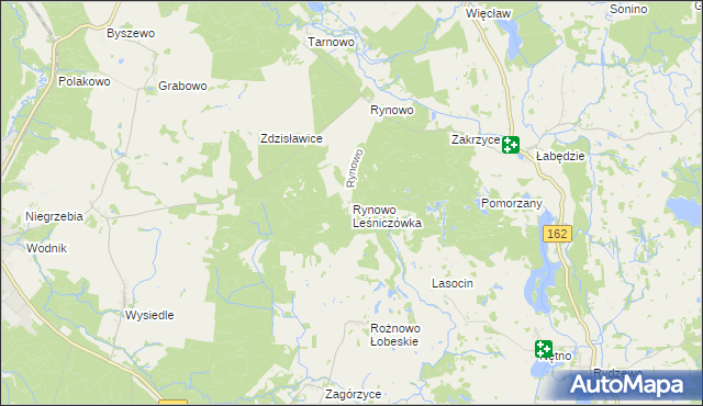 mapa Rynowo Leśniczówka, Rynowo Leśniczówka na mapie Targeo