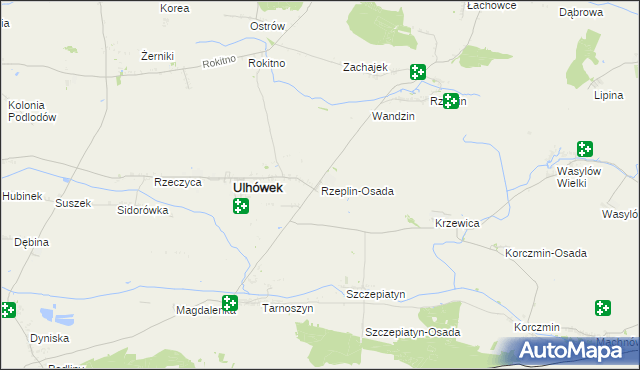 mapa Rzeplin-Osada, Rzeplin-Osada na mapie Targeo