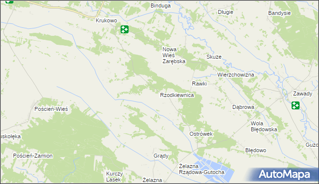 mapa Rzodkiewnica, Rzodkiewnica na mapie Targeo