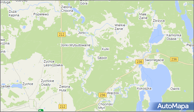 mapa Sepiot, Sepiot na mapie Targeo