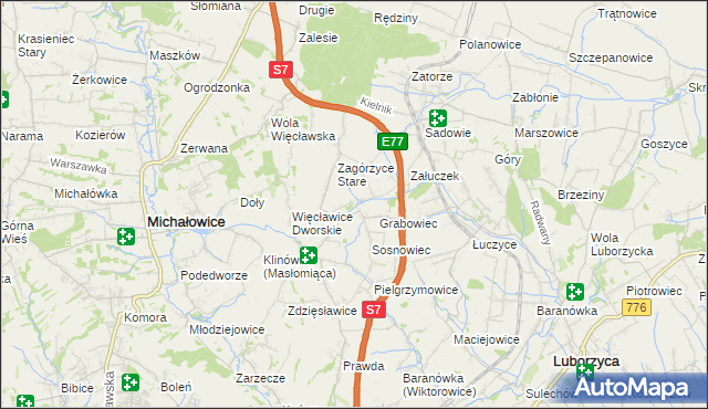 mapa Sieborowice, Sieborowice na mapie Targeo