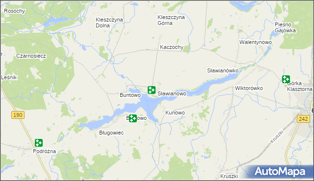 mapa Sławianowo, Sławianowo na mapie Targeo