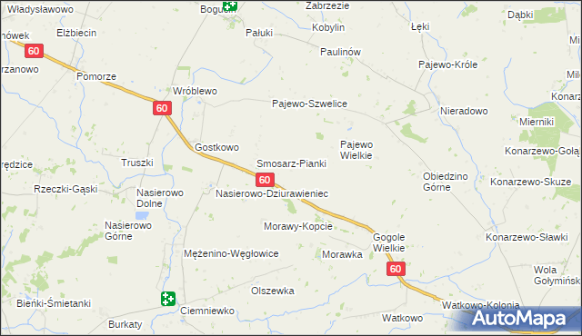mapa Smosarz-Dobki, Smosarz-Dobki na mapie Targeo