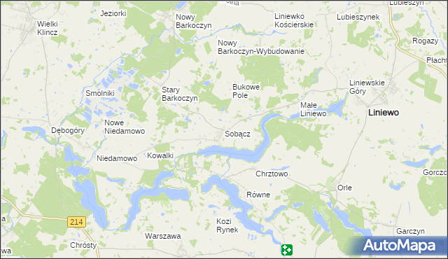 mapa Sobącz, Sobącz na mapie Targeo