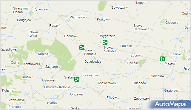 mapa Sobótka-Kolonia, Sobótka-Kolonia na mapie Targeo