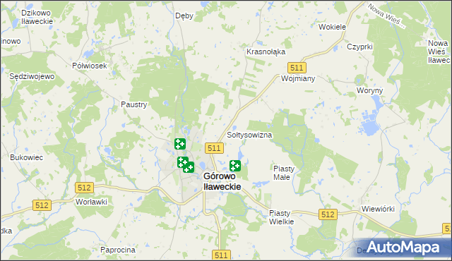 mapa Sołtysowizna, Sołtysowizna na mapie Targeo