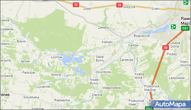 mapa Stare Byliny, Stare Byliny na mapie Targeo