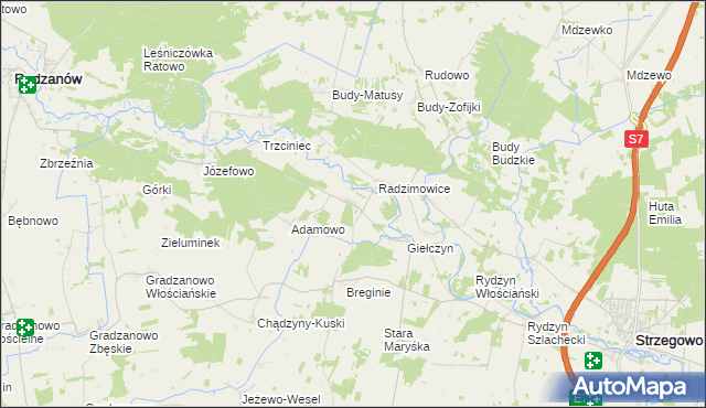 mapa Staroguby, Staroguby na mapie Targeo