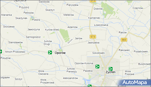 mapa Świechów, Świechów na mapie Targeo